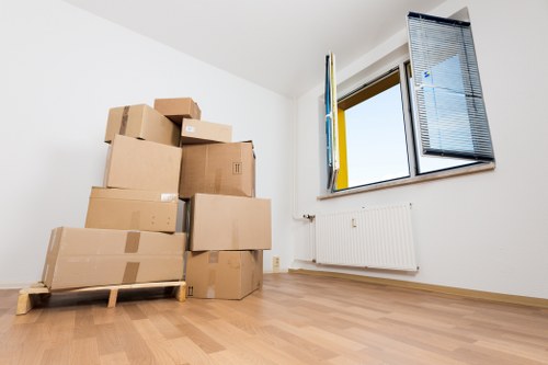 Secure van loading with straps and protective equipment