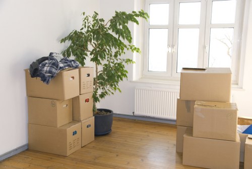 Moving truck prepared for a local relocation in Yeading