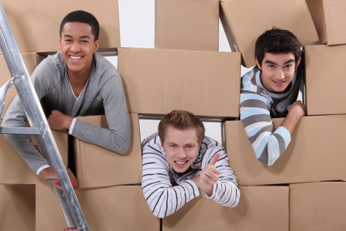 Professional removals van supporting a move near Yeading residential streets