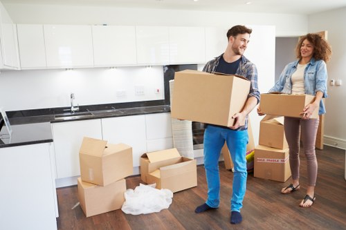 Moving van for house removals in Yeading