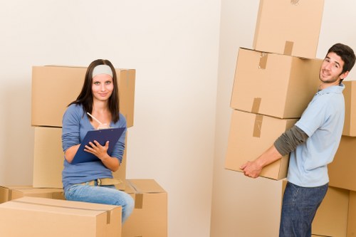 Helping with boxes and household items during a local move